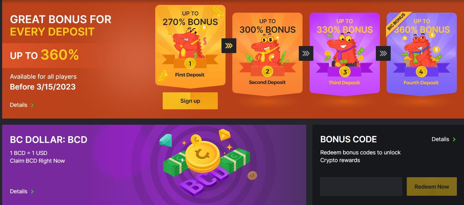 BCGame Bonuses